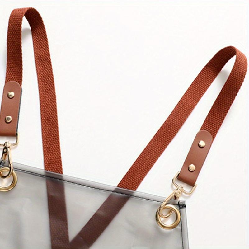 Schürze mit verstellbaren Trägern Transparentes PVC Küchenbekleidung für Damen