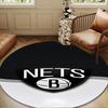 Brook-lyn Nets Art Round Rug for Livingroom,Bedroom, Palyroom, Chair Rug, Area Rug, Circle Carpet, Large Size Decor Fan Christmas Gift
