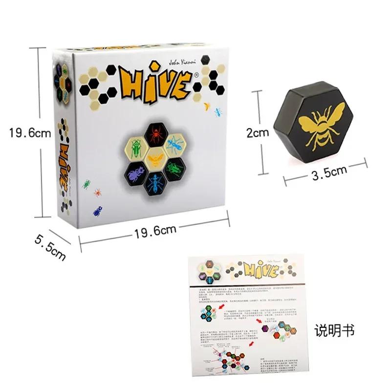 Hive Board Game 2 Players Family Party Parents with Children Funny Games Entertainment Wooden Gift