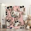 Cartoon Cute Nobeko xiaodouni Blanket Soft and Skin Friendly For Couch Bed Napping Bedspread All Seasons Comforter