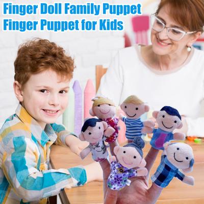 6Pcs Finger Puppet Doll for Kids Finger Doll Props Interactive Storytelling Toy for Teaching And Bonding