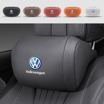 Car Seat Neck Pillow Memory Cotton Headrest Accessory For VW Polo Golf GTI CC Tiguan Arteon Passat Jetta Touareg ID.3