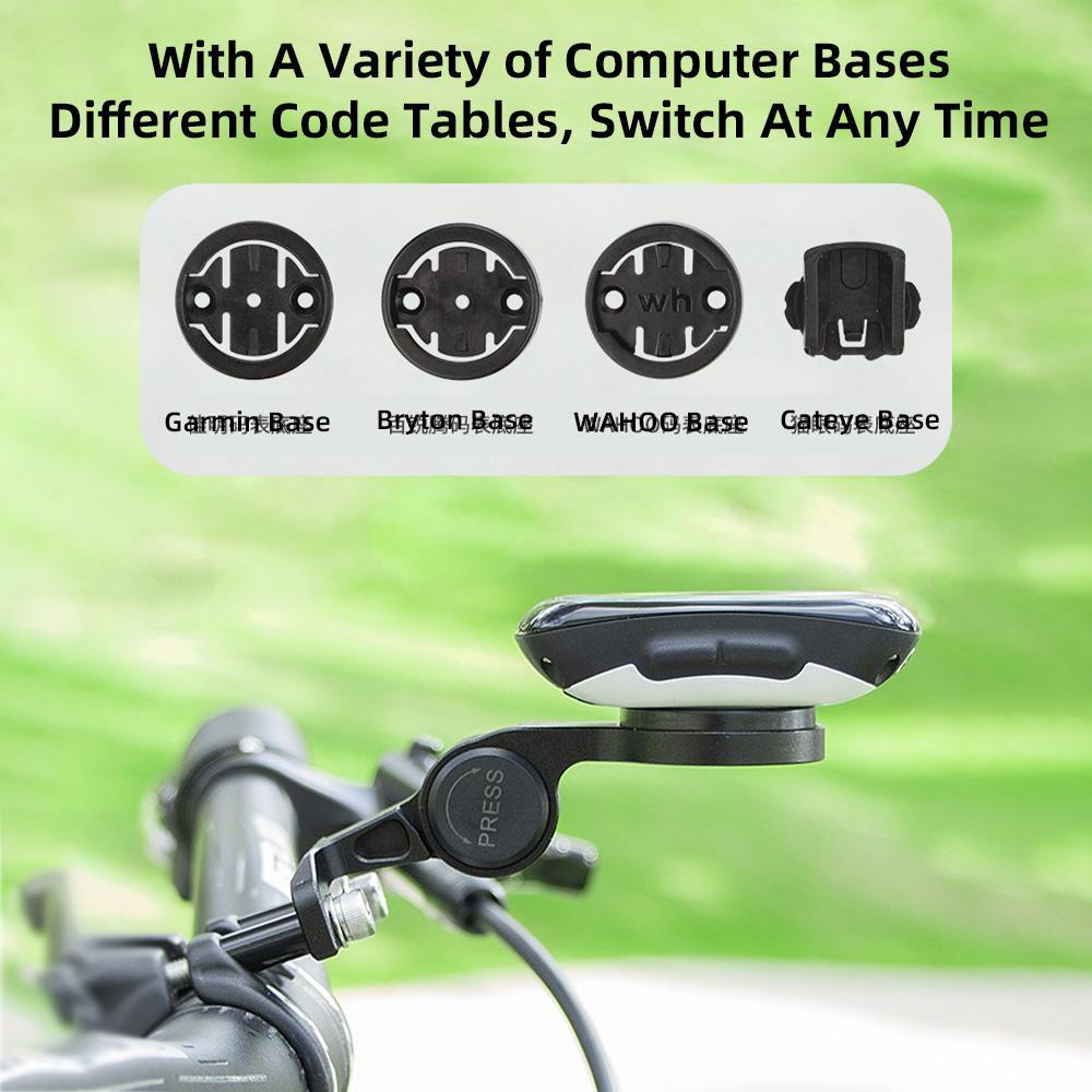 Bike Computer Mount Aluminum Alloy Bicycle Mounting Bracket for Guages Adjustable Bike Front