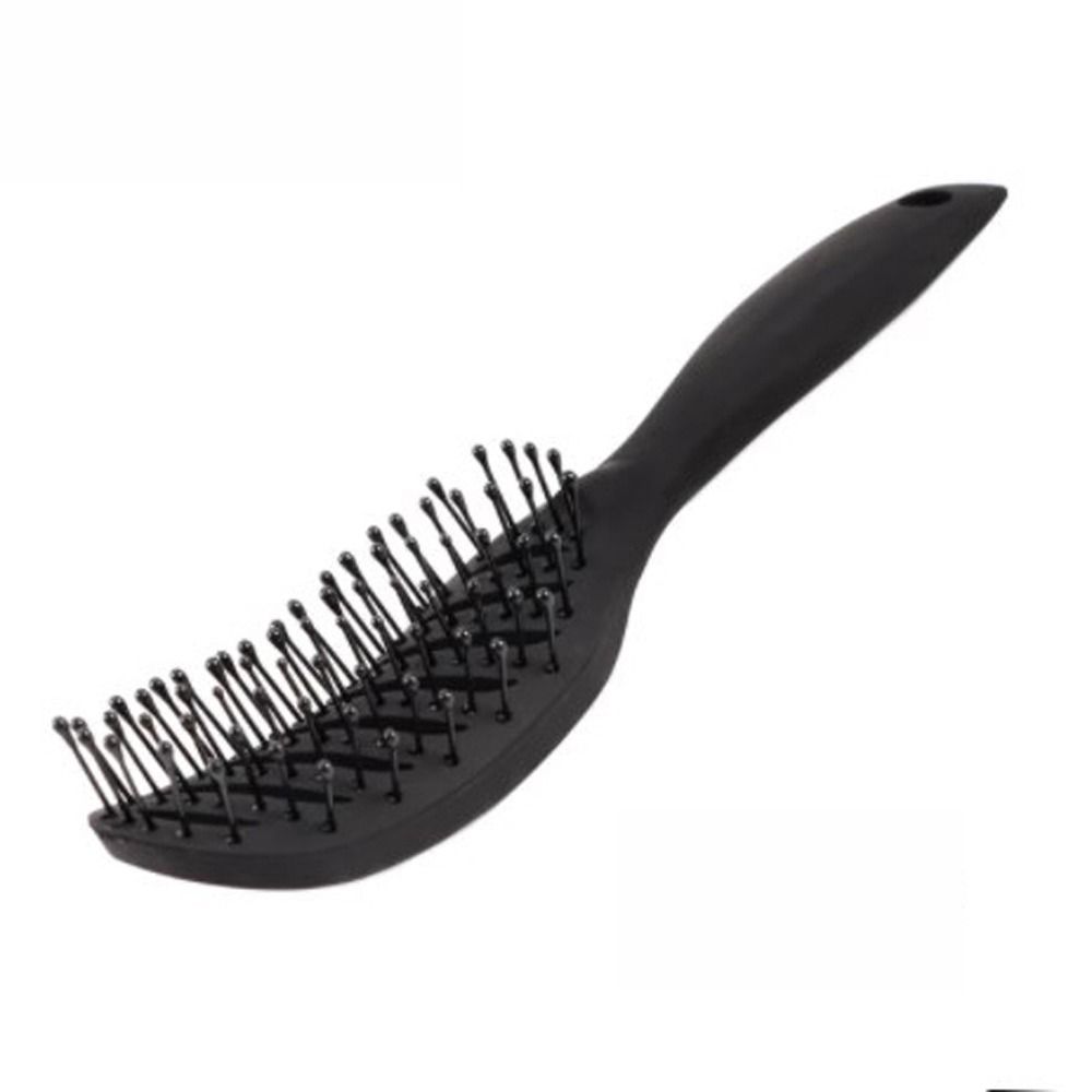 Anti-static Curved Vent Comb Professional Detangling Hair Brush Hollow Out Massage Combs