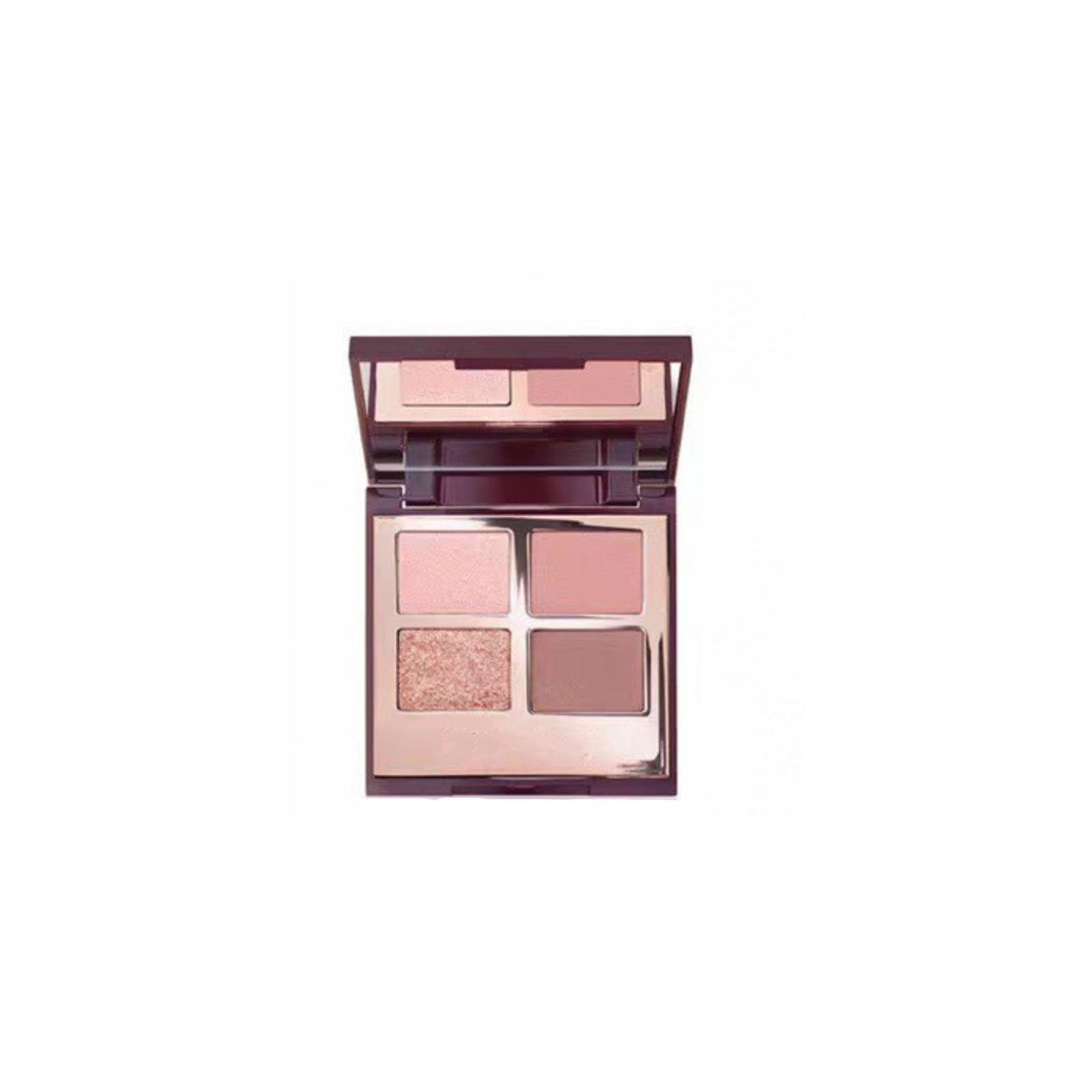 

Eyeshadow With Four Colors For Eye Modification. Long-lasting Pearlescent Coloring