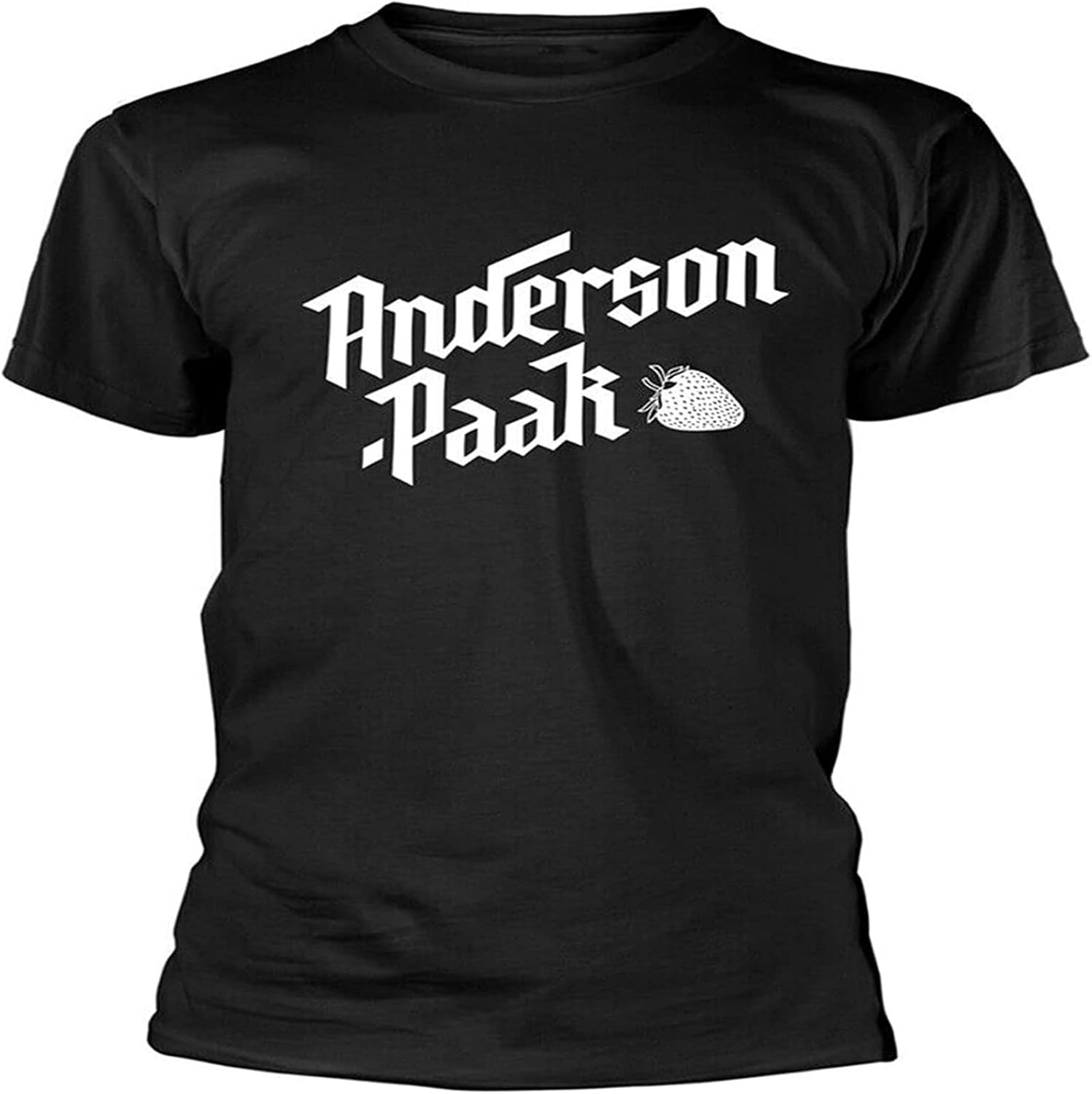 Anderson .Paak Strawberry Pullover Men s Crewneck T-Shirt Short Sleeve 3XL чёрный