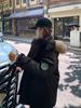 2025 Women's Winter Down Coat with Big Fur Collar - American Style Thickened Cotton-Padded Parka for Couples