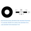 M2 M2.5 M3 M4 M5 M6 M8 M10 M12 M14 M16 M20 Black Nylon Flat Washer Plastic Sealing Hard Washers Insulation Gasket Ring