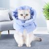 Cone Protetor para Gatos Ajustável à Prova de Vento Amigável à Pele Previne Mordidas Poliéster Cura de Feridas Pós-Cirurgia Coleira para Gato Cachorro Suprimentos para Pets