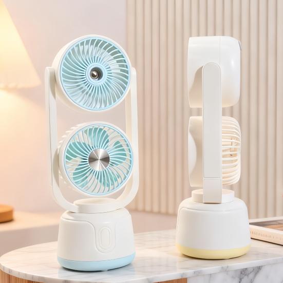 Misting Cooling Fan, Portable USB Handheld Fan with Water Spray, Desktop Mini Fan for Office Home, Personal Humidifier