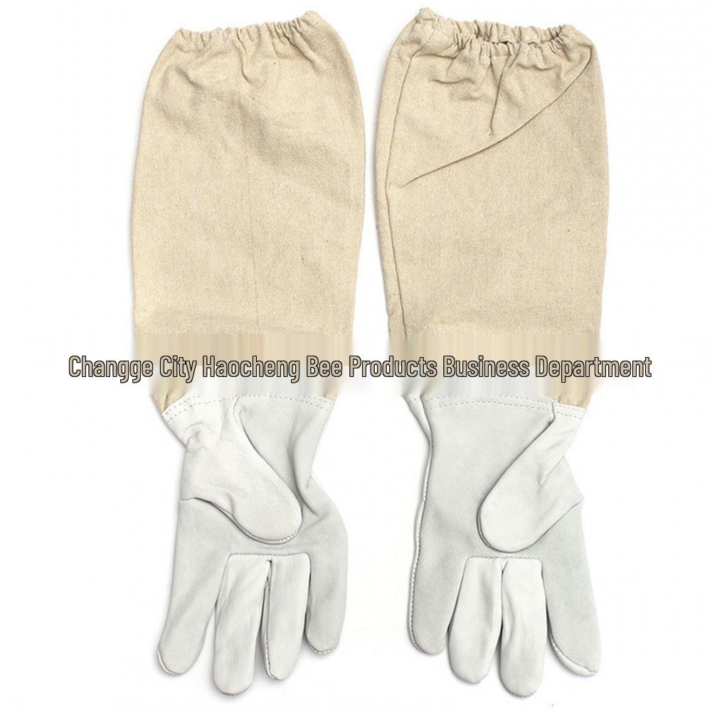 

Beekeeping Tools: Coffee & Apricot Bee Suit with Sheepskin Gloves Combination