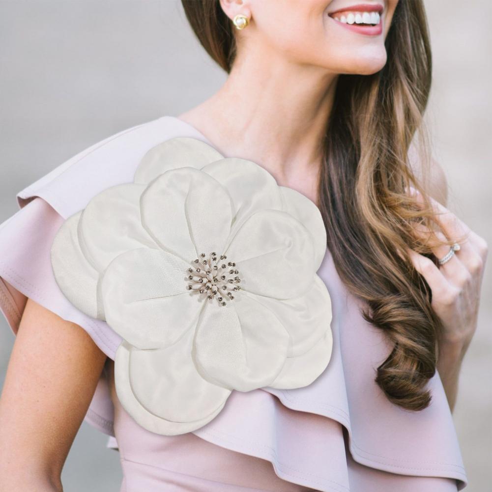 Aplique de Flor 3D Decoración de Pedrería Vestido Suéter Blusa Decoración DIY Parche para Coser Accesorios de Ropa Ropa de Fiesta de Boda Anuncio