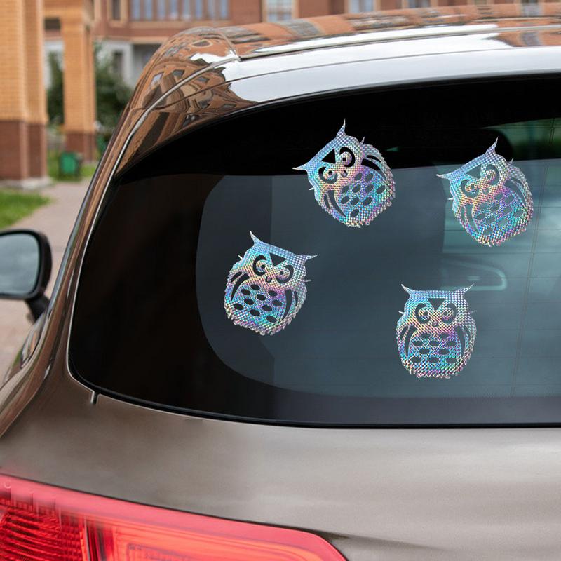 Owl Bird Repeller Tape Reflective Anti Bird Sticker Bird Deterrents Reflective Sticker For Garden Courtyard  Woodpecker Device