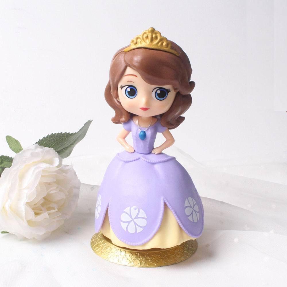 Enchanting Frozen Princess Elsa Anna Sofia Mini Figures Pvc Miniatures For Kids Fans