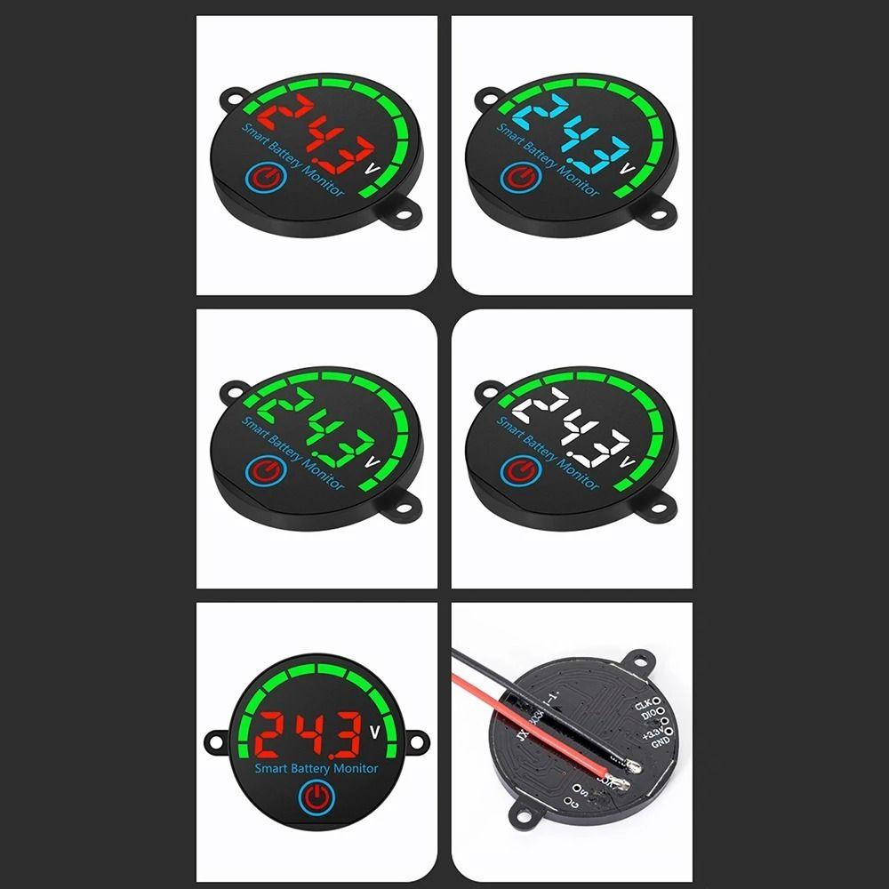 DC 7-55V Smart Battery Monitor Mini Battery Voltmeter Professional LED Battery Level Indicator