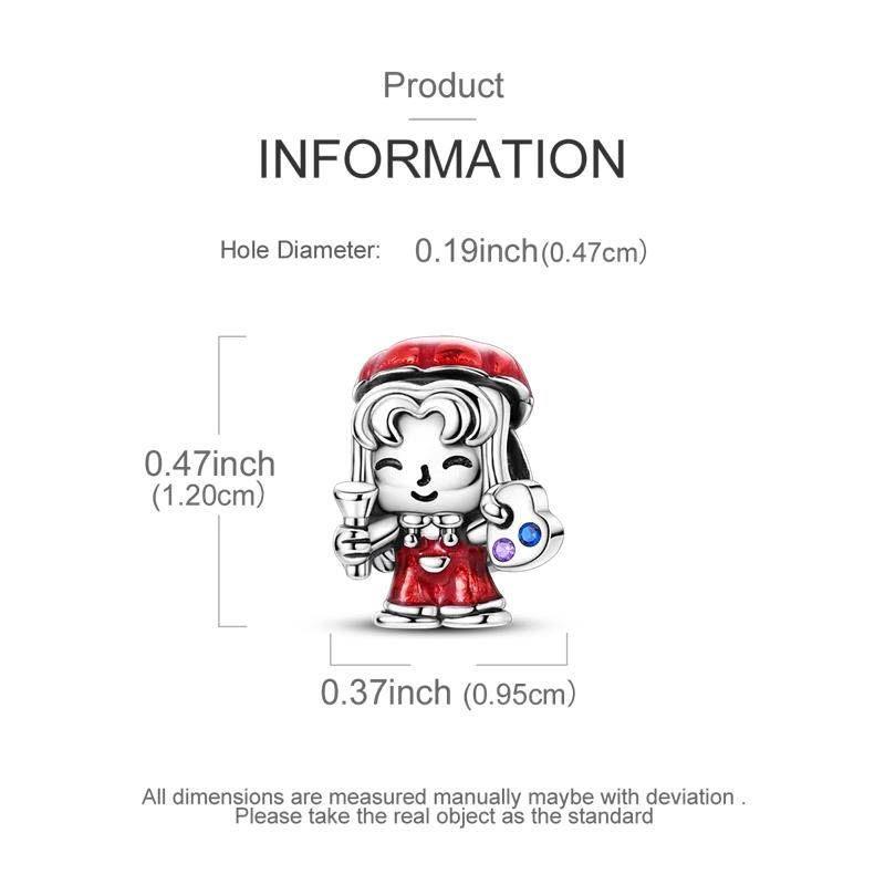 925 Silver Lovers Pendant Charms for Boys Girls Fit 4MM Hole Bracelet Necklace DIY Female Jewelry