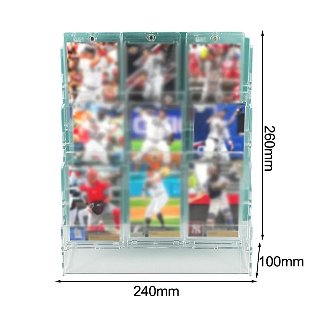 1x Card Display Rack 240x100x260mm Acrylic Three-layer Card Display Rack Detachable Desktop Baseball Card Storage Rack прозрачный 6000₽