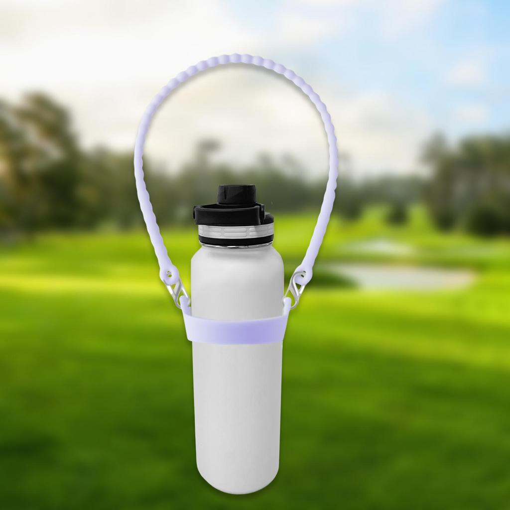 Water Bottle Handle Holder Fits Most 8-40oz Bottles Practical Silicone Elastic