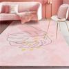 Pink Girl Modern Carpet for Living Room Home Decoration Children Carpets for Rooms Large Area Rug Cute Door Mat Non Slip Carpet