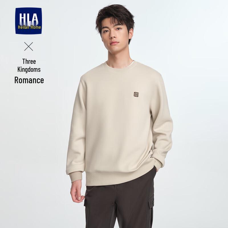 

HLA Men s Romance of the Three Kingdoms Embroidered Pique Sweatshirt 3XL