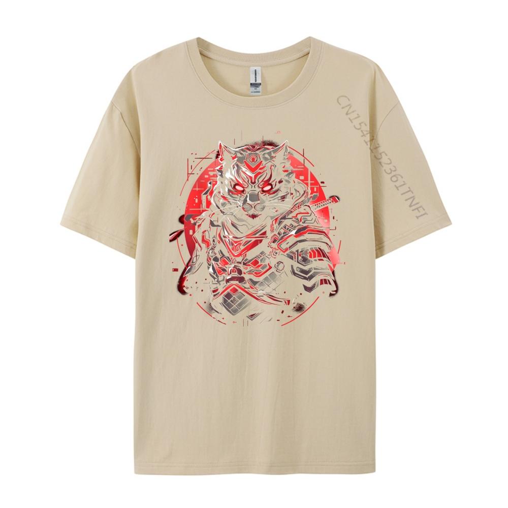 Cat Samurai Ninja Cat Samurai Art Ukiyo E Streetwear Vintage 4TH of July Street Wear T Shirt New Shirts And TShirts EU SIZE