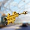 Aluminum Rear Brake Master Cylinder Pump, Gold 195CM, Professional Manufacturing, Center To Center Distance for  
