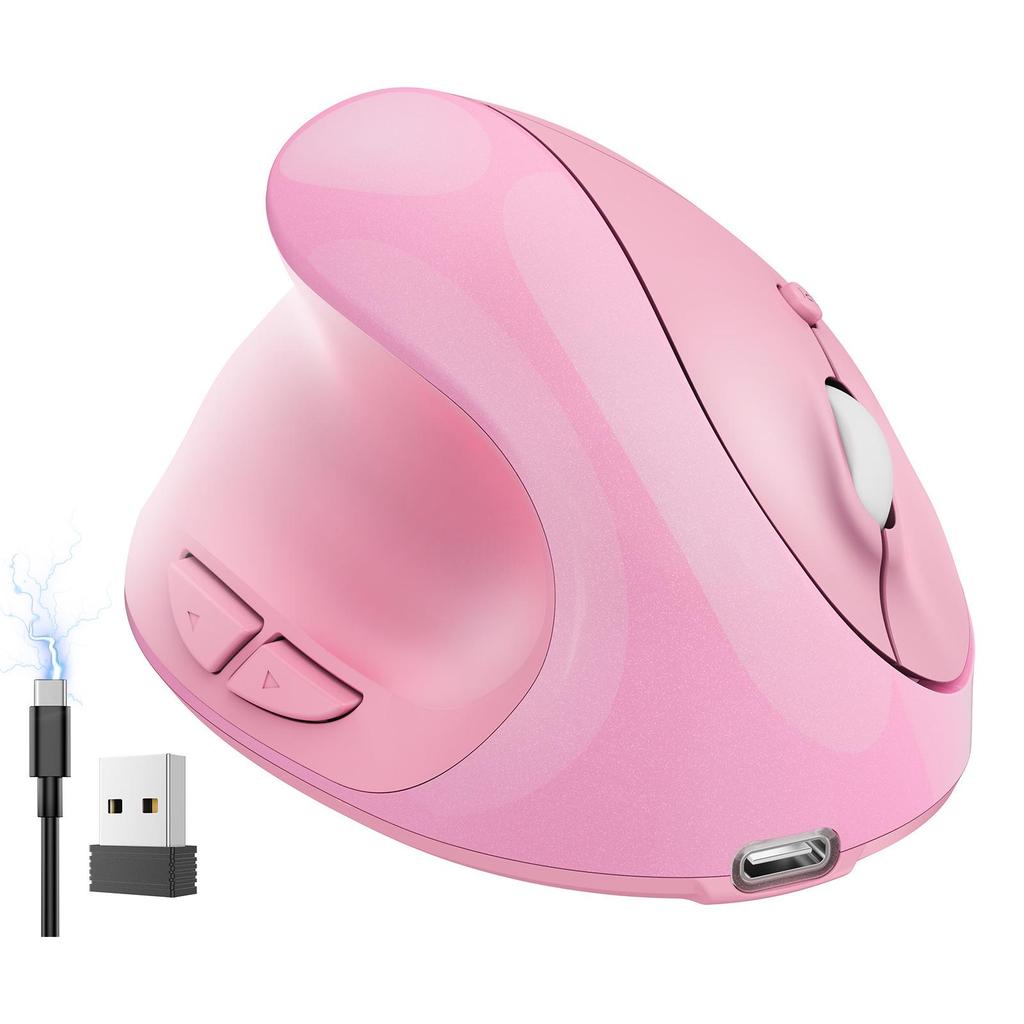 Rechargeable Vertical Ergonomic Wireless Silent Mouse for Designers and Office Use