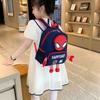 Spider Man 3d Pattern Kids Backpack With Breathable Nylon For Kindergarten And Elementary Use