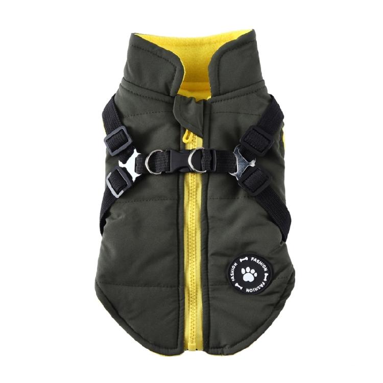 Dog Coat With D Ring Dog Vest For Walking Dog Clothes Jacket Pet Dog Coat XXL зелёный