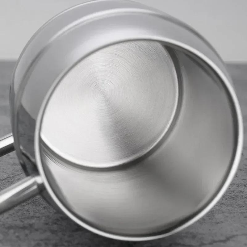 New Double Wall Stainless Steel Beer Mug Portable Coffee Tea Cups Travel Tumbler Office Use Water Cup with Handle Drinkware
