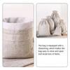 Beige Small Drawstring Bags Jewelry Pouch for Storage 60Pcs