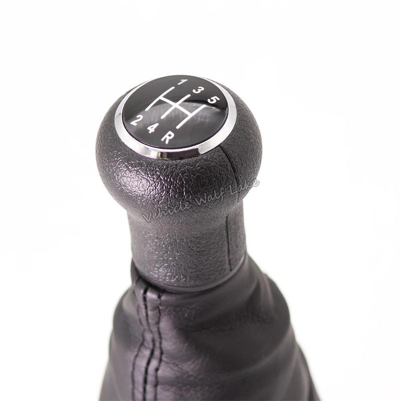 5 Speed Gear Stick Shift Knob With Leather Boot For VW Gol Parati Saveiro 1994 1995 1996 1997 1998 1999 2010 Pointer 1994-2010