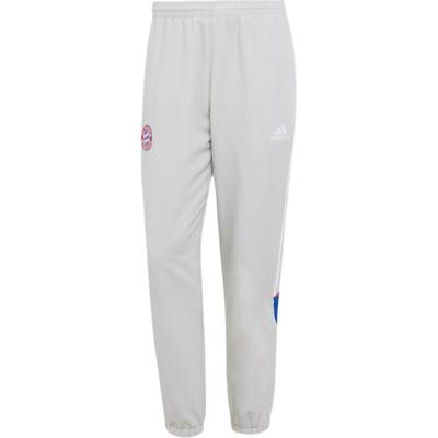 Embroidered Lace-Up Cuffed Knit Sports Pants Men Bottoms Light-Gray JF0591