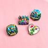 Cartoon brooch badge, cute animal enamel pin, jewelry decoration, cute style collar pin, fan gift