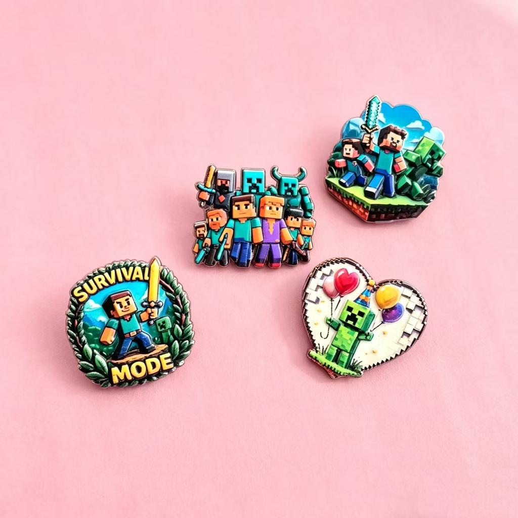 Cartoon brooch badge, cute animal enamel pin, jewelry decoration, cute style collar pin, fan gift