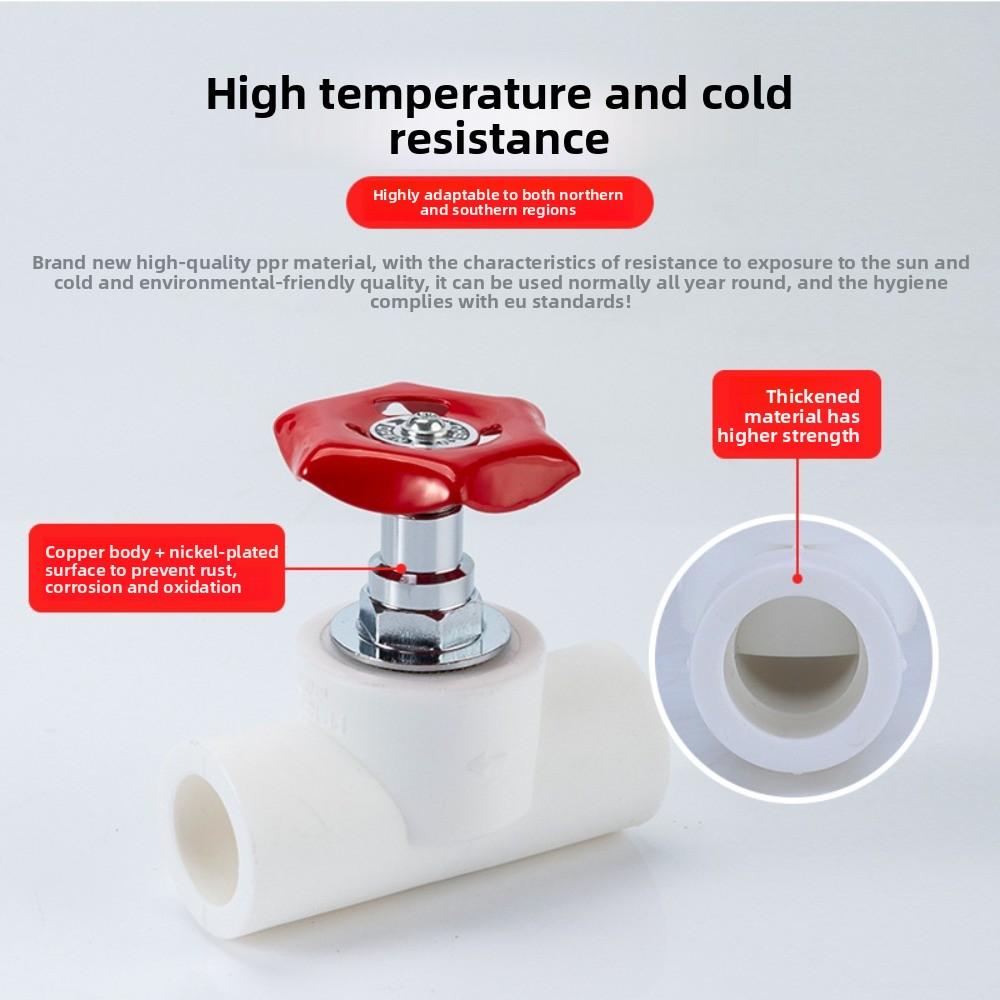 20~32mm High Quality PPR Plastic Gate Valve Industrial Socket Type Plumbing Sluice Switch Ball Valve Aquarium Accessories