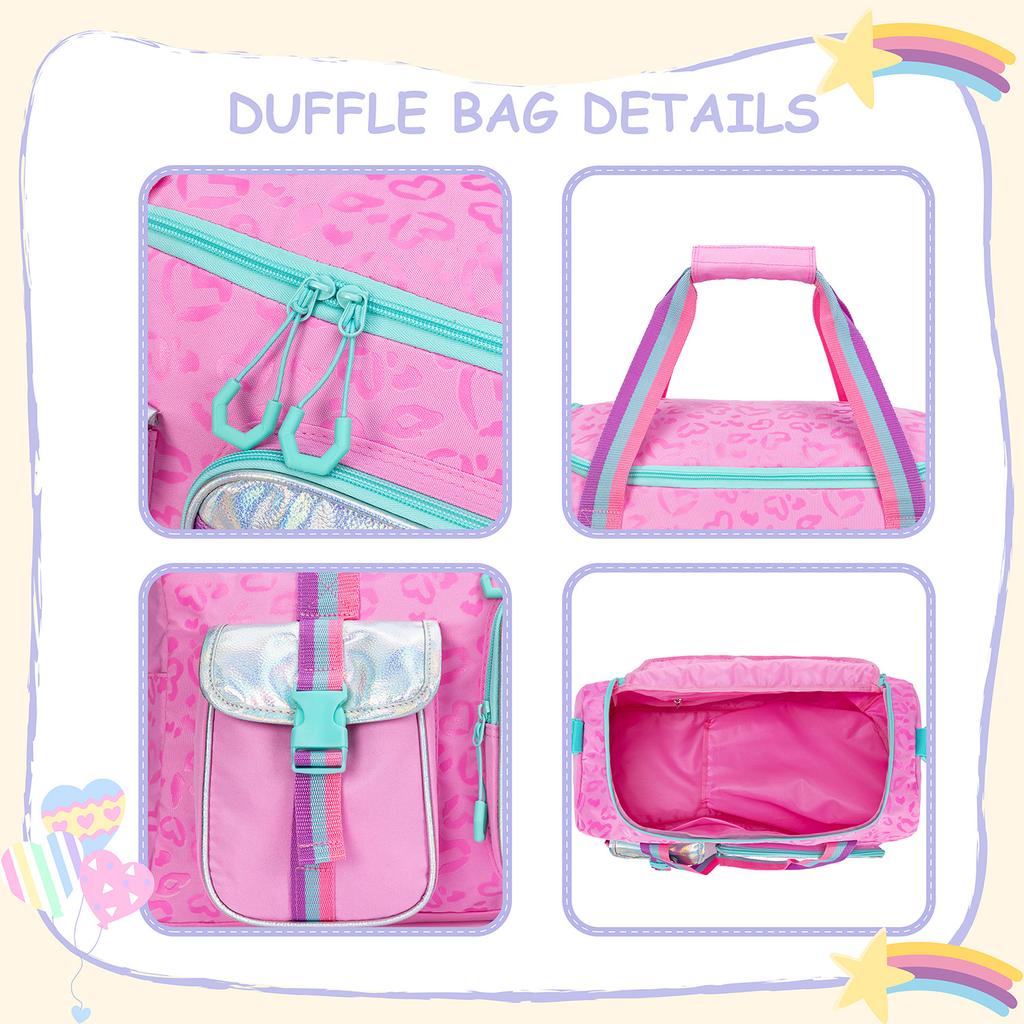 Kinder Reisetasche Mädchen Damen Reisetasche Geschenke Übernachtungstasche für Mädchen Damen Tragetasche Übernachtungstaschen für Mädchen Fitnessstudio Tanztaschen mit Schuh