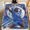 Chelsea FC Poster Print FlAannel Blanket, High Quality Comfortable for All Seasons, Home Decor, Warmth and Comfort