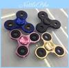 Lega di Alluminio Premium Tri-spinner Cuscinetto Silenzioso Metallo Giocattolo Fidget Sollievo dallo Stress
