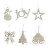 Tree Decoration Sparkling Snowman Star Ornament Lightweight Hanging Crafts For Indoor Christmas Decoration J0MC
