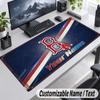 Custom Name Text Mouse Pad Boston Red Sox Personalized Desk Pad For Work And Gaming