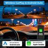 E-ACE 9.66 inch Dash Cam 4K HD WiFi Driving Recorder Carplay & Android Auto Night Vision Recorder Car DVR