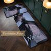 jinu (28) Customize Name Flannel Kitchen Mat Soft Non-Slip Kitchen Floor Runner Rug for Home Kitchen Decor