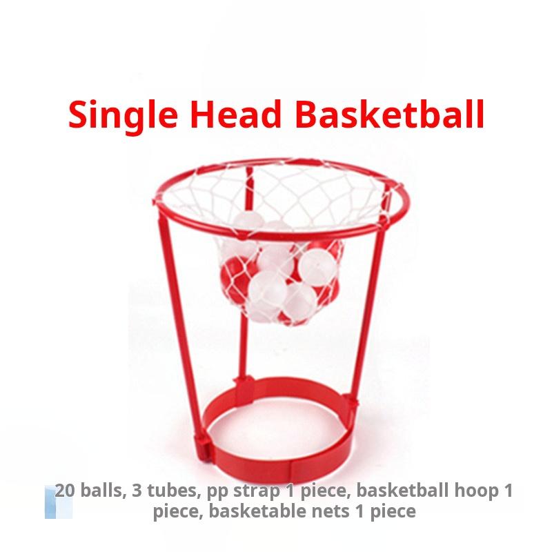 Head Mounted Basketball Shooting Toy Top of Head Throwing Game Children Party Interactive Sports Toy Gift for Boys and Girls