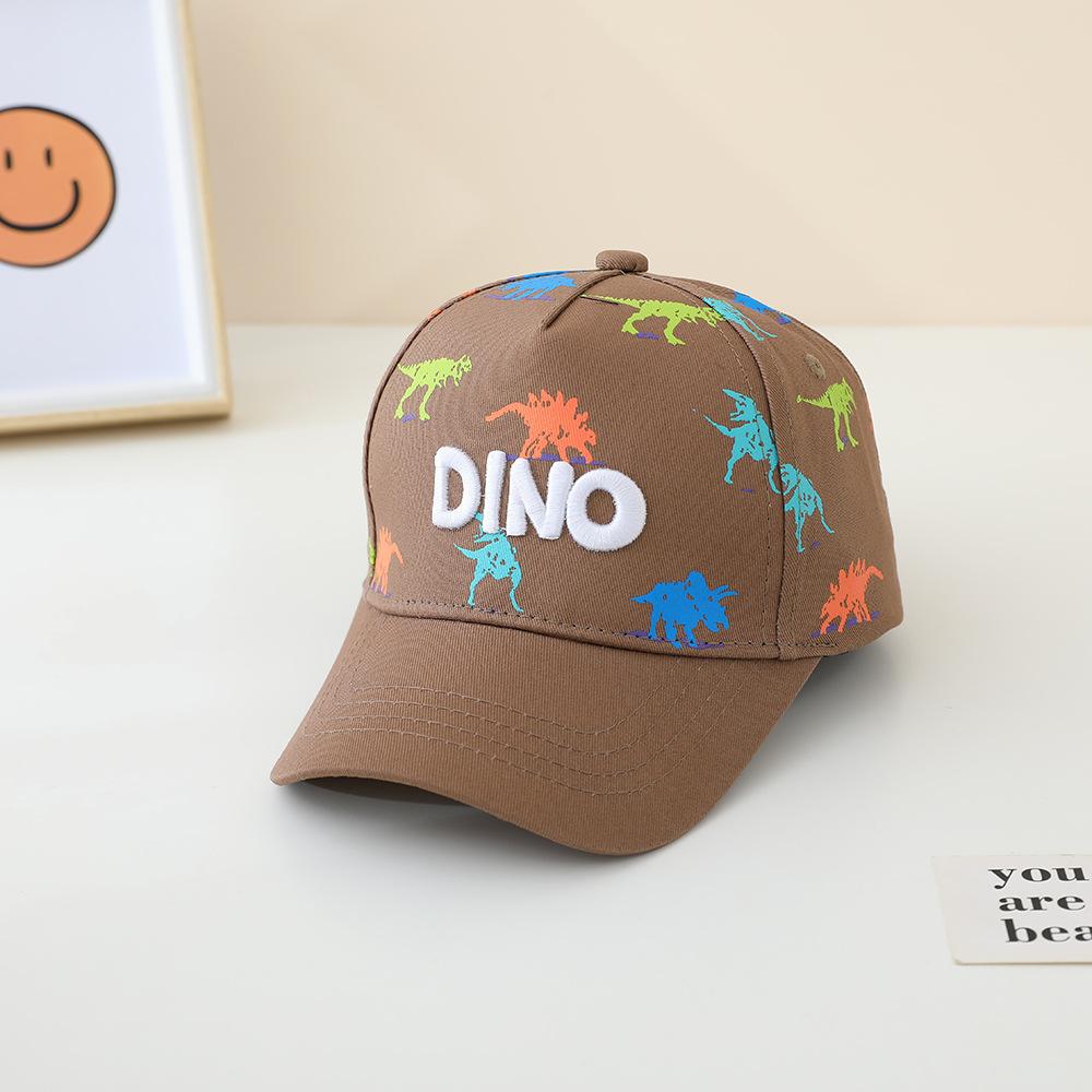 Children 's Sports Hats School Baby Boy Baseball 2026 Summer Embroidered Dinosaurs Outdoor Kids Caps for 2-8Years Adjustable