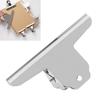 Large Bull  Clip 6.3in Wide Stainless Steel Strong Clamping Force Simple Large Hinge Clip for 