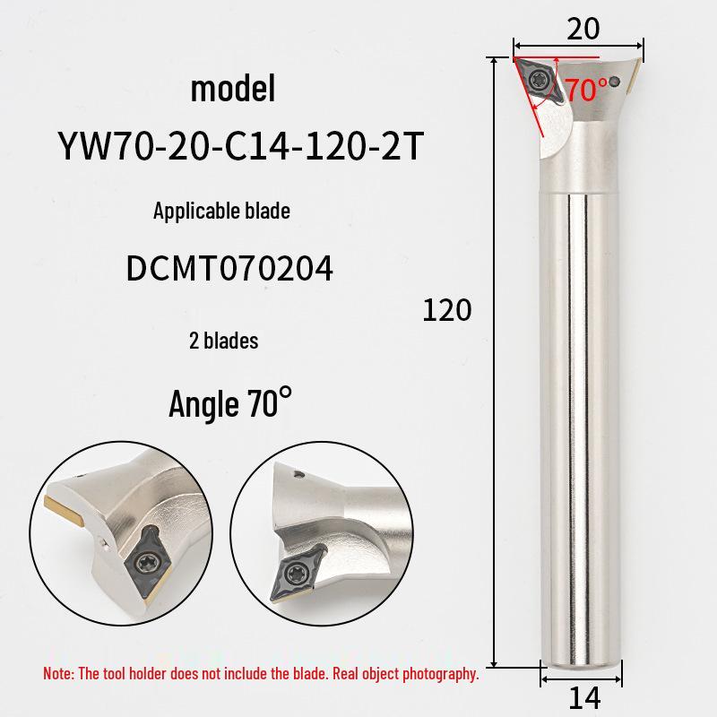 45°-75° CNC V-Shaped Dovetail Groove Milling Cutter with Inner Hole