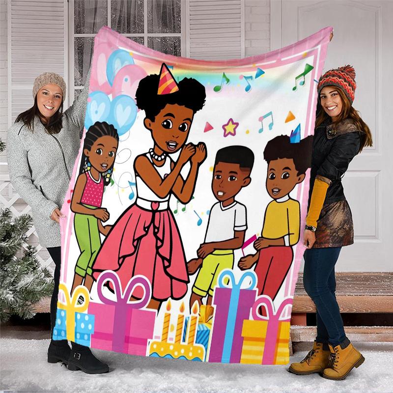 Gracie's Corner Theme Printed Blanket,Perfect for Couch, Bed, Travel & Outdoor Use | Machine Washable, Cozy & Durable.