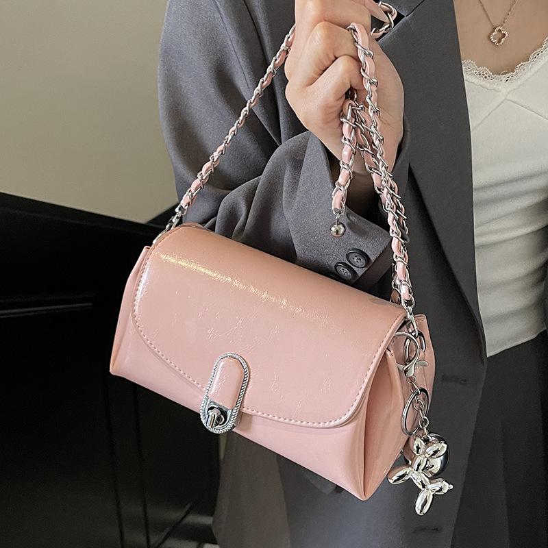 Korean Version Trendy Fashion Versatile Simple Chain Small Square Bag High-end Niche Design Versatile Temperament Messenger Bag