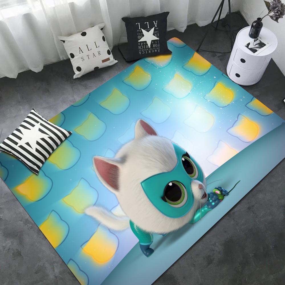 Tappetini per Stanza con Fantasia Junior Super Kitties Stile Nordico Zerbino per Casa Tappetini per Bagno-WC Tappetino Decorativo per Camera da Letto Hotel